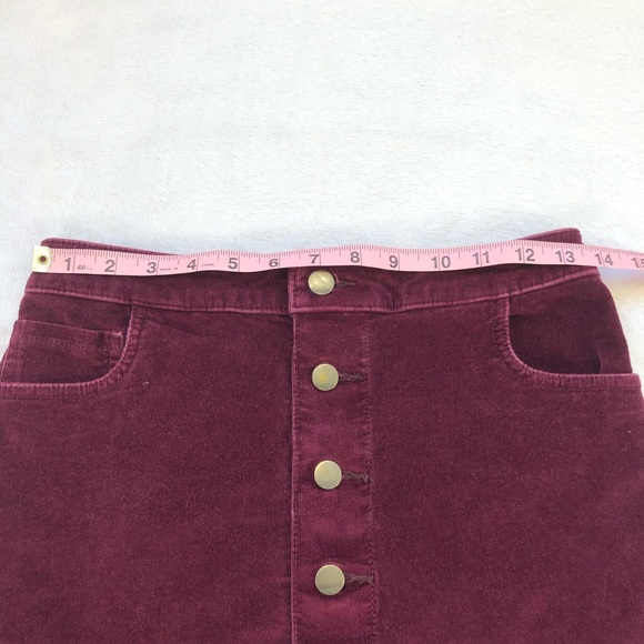 Express, Corduroy Mini Skirt, Button Down Front, Size 0 - Picture 15 of 16